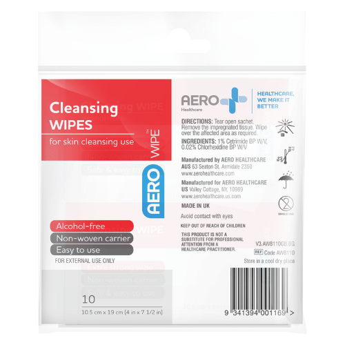 Antiseptic Wipes for Wounds (Alcohol Free)