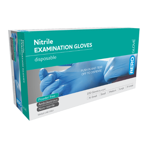 Aero Nitrile Gloves Box100