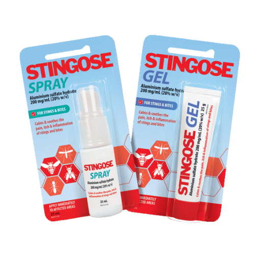 stingose spray and gel available
