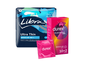 Tampons, Pads & Condoms