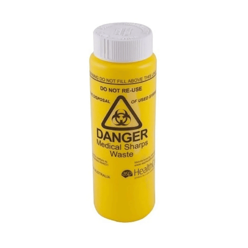 Sharps Container 150ml with Screw Lid