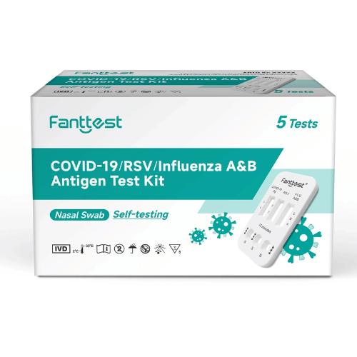 Covid-19/RSV/Influenza A&B Rapid Antigen Test Kit – 5 Pack