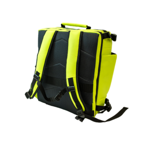 Back of the Modulator allergy first aid backpack showing shoulder straps