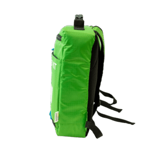 Side view of the slim 7cm Modulator Lite first aid backpack