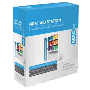 Modulator first aid station retail box