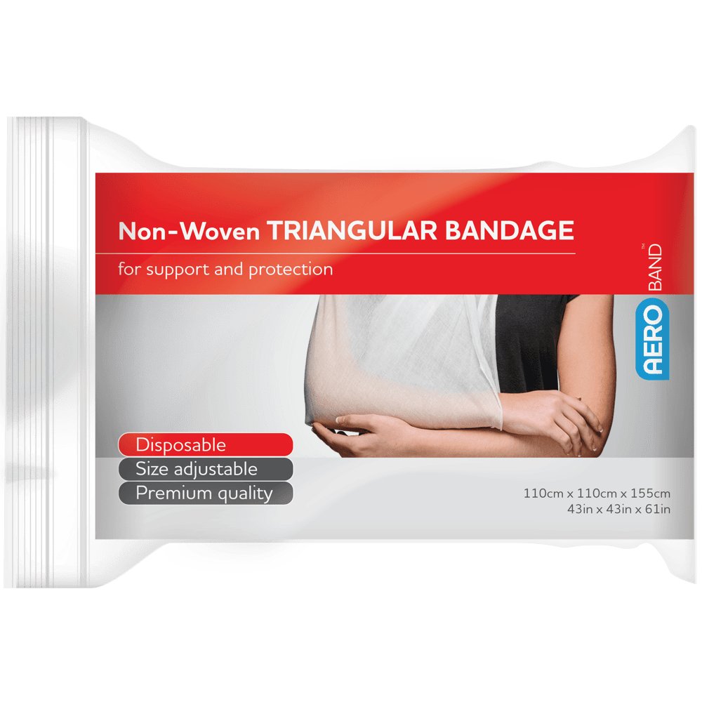 AeroBand non-woven triangular bandage pack, 110 x 110 x 155cm