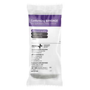 AeroForm lightweight conforming bandage 7.5cm x 4m roll in flow wrap