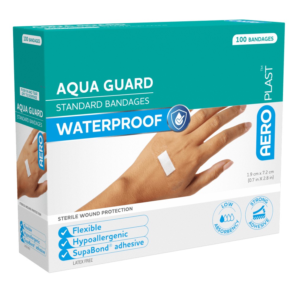 AeroPlast AquaGuard Waterproof Strips 7.2 x 1.9cm Box 100