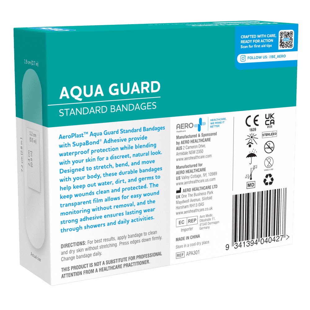 AeroPlast AquaGuard Waterproof Strips 7.2 x 1.9cm Box 100 - image 4