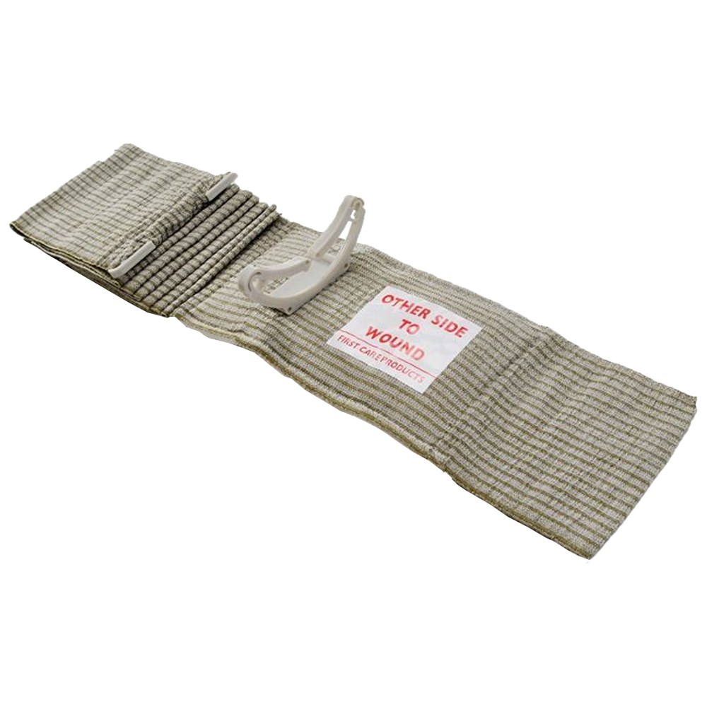 FirstCare Israeli emergency trauma bandage 4 inch with 10 x 17cm pad, green